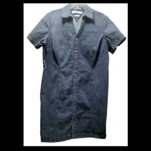 Tommy Hilfiger Asymmetrical Denim Dress - Blue